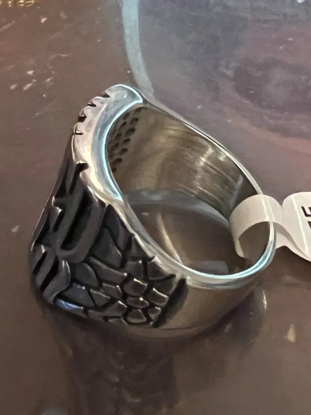 Stainless Steel BIKER Motorcycle Ring Size 10, 11 (209)